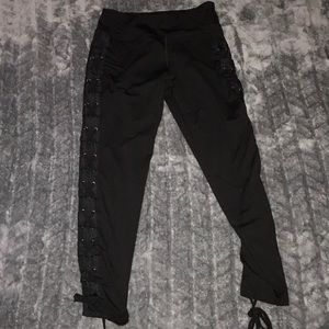 Lace up leggings